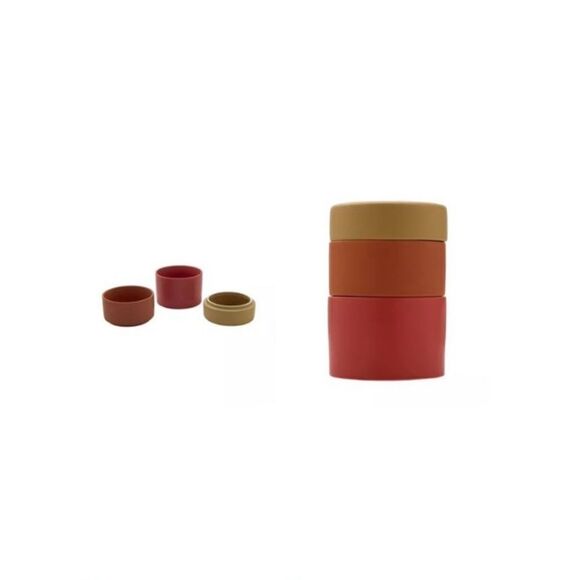 Drew & Jonathan Home Stacking Ceramic Snack Set - Picture 2 of 3